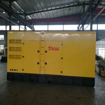 Moteur original Baudouin Diesel Generator Set silencieux industriel 1200kw